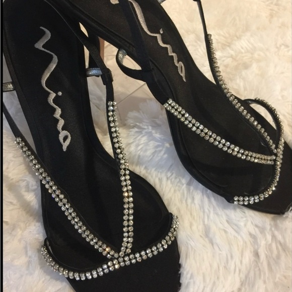 Nina Evening Sandals with Crystals - Picture 4 of 5